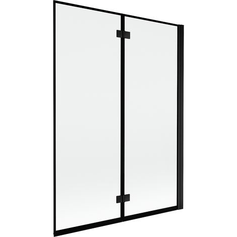 Mexen Mist paravento per doccia a due ante destro 130 x 150 cm, cornice nera, nero - 8A9-130-002-70-70-P (1/5)