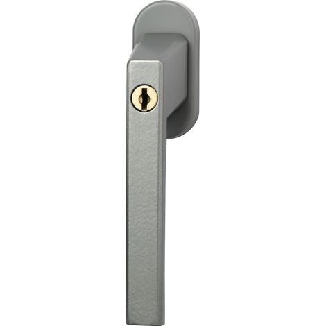 Abus Fenstergriff FG 110 silber Griff abschließbar Fensterklinke mit Schloss (1/4)