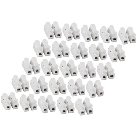 25pcs a mené la borne ignifuge à deux positions, borne de connexion rapide auto - bloquante (1/5)