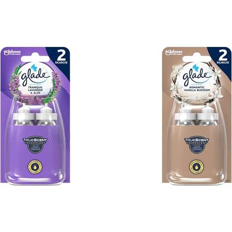 GLADE SENSE & SPRAY RICARICHE PER AMBIENTI 2 X 18 ML VANIGLIA E LAVANDA E ALOE (1/5)