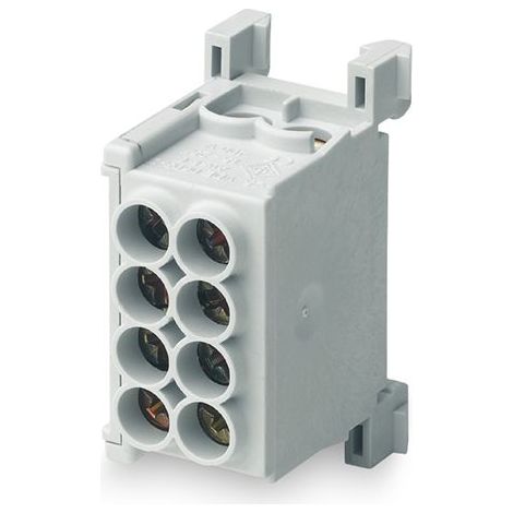 Répartiteur MAG25-2 gris (phase) 400V, 80A - 4x 2,5-25mm² - MOREK