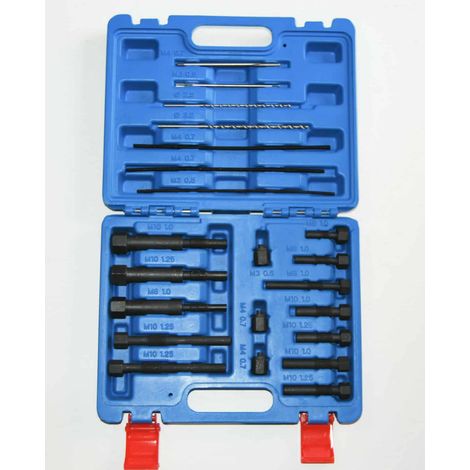 KIT UTENSILI RIMOZIONE ELETTRODO ESTRATTORE RIPARAZIONE CANDELETTE M8 M10 054
