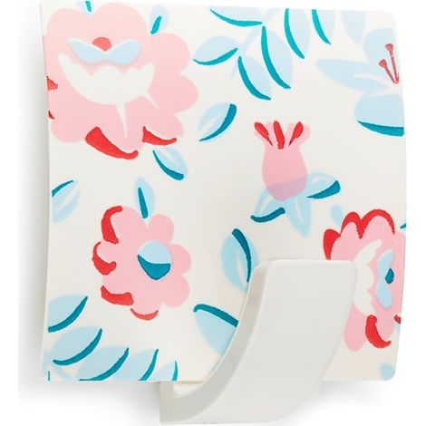 Colgador adhesivo con flores (1/4)
