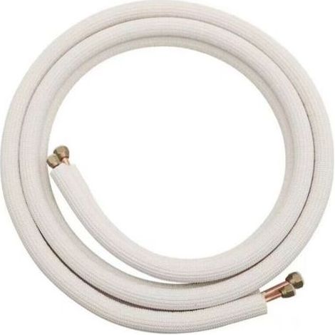 Einbaufertige Doppelrohr-Kältemittelleitungen M1 Klimaanlage 1/4 3/8 vormontierte Fittings 3 Meter NF, Rohrdurchmesser (6+10) 1P3 m Kupferrohr mit Mutter (1/5)