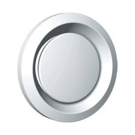 Bouche métallique réglable 120 m3/h obturateur réglable manchette D 125 mm S&P (UNELVENT) 850561 (1/2)