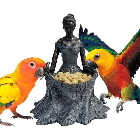Garten Feenstatue Dekoration Figur Futterstelle für