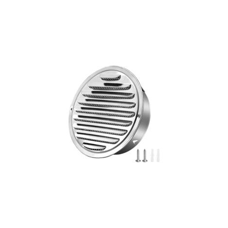 Grille D'aération en Acier Inoxydable 100mm, Grilles de Ventilation Rondes en Acier Inoxydable Grille de Protection avec Filet Anti-Insectes Grille Aeration Ronde pour Garage Cuisine Armoire (1/5)