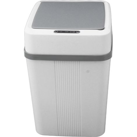 Poubelle automatique intelligente à détecteur de mouvement, étanche et avec couvercle, 12 L, idéale pour la chambre, la salle de bain, la cuisine et le bureau. (1/5)