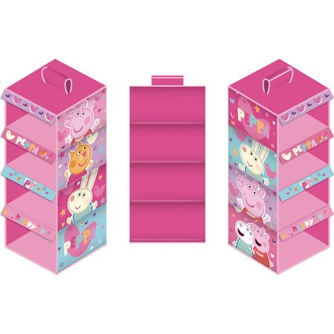 Cintre Organisateur De Placard - 4 niveaux - Peppa Pig -29x28x65 cm (1/2)