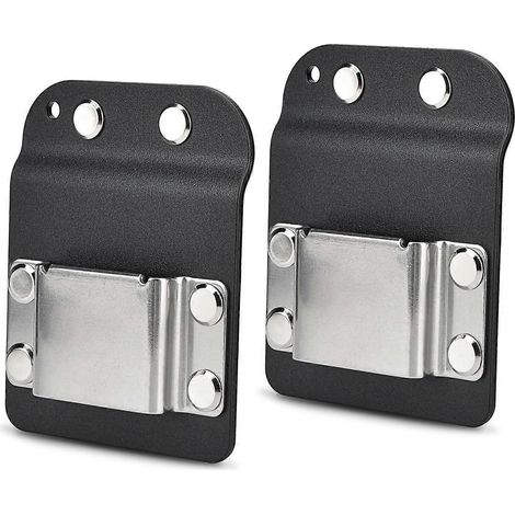 Support de perceuse compatible avec les ceintures porte-outils jusqu'à 5 cm de sangle. Pince de perceuse à profil bas et à réponse rapide, compatible avec visseuse à percussion et cloueuse. (1/5)