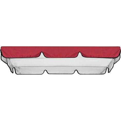 Housse imperméable pour balancelle double, 164 x 114 cm, rouge, kit de remplacement. (1/5)