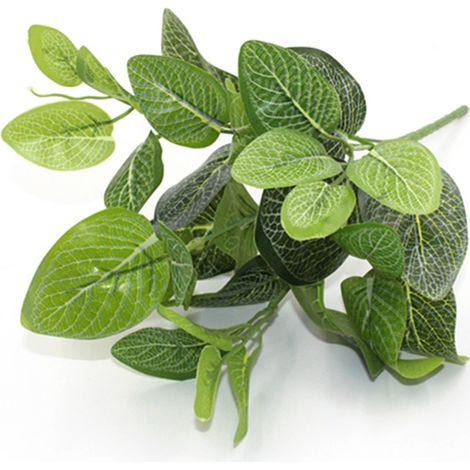 Artificial Plants Fake Plants 7 Heads Artificial Green Vines Wall Decoration Leaves for Homes Offices Party Decoration Wedding Prop Reticulated Leaf (1/5)