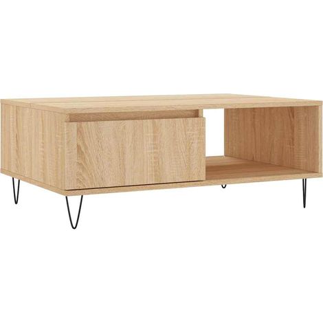 Maison Exclusive - Couchtisch Sonoma-Eiche 90x60x35 cm Holzwerkst