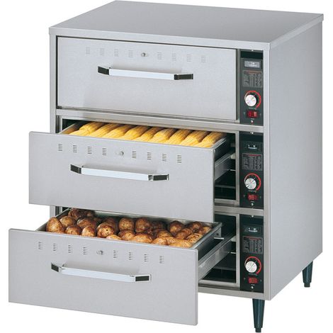 Chauffe aliments à poser - 3 tiroirs GN 1/1 - Diamond