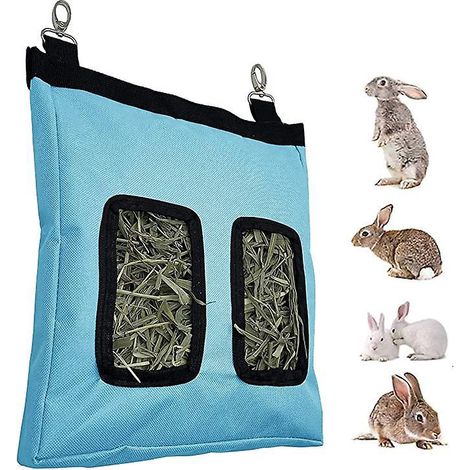 mangeoire Lapin (bleu), Cochon D'inde, Foin, Mangeoire Lapin, Chinchilla, Sac De Rangement (1/5)