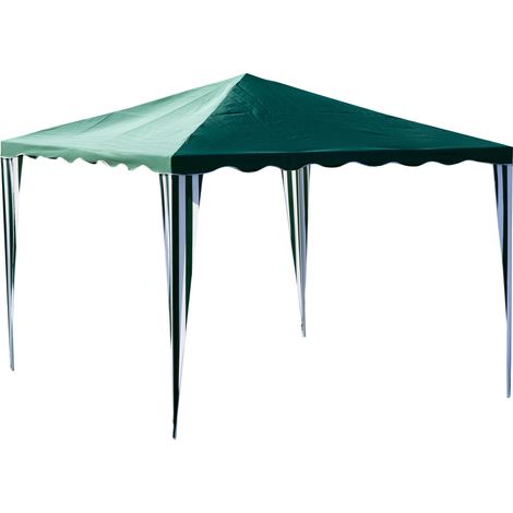 Gazebo da Giardino in Acciaio 2x2m Bauer Verde (1/2)