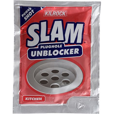 Kilrock Slam Plughole Unblocker - Fast Acting Drain Cleaner