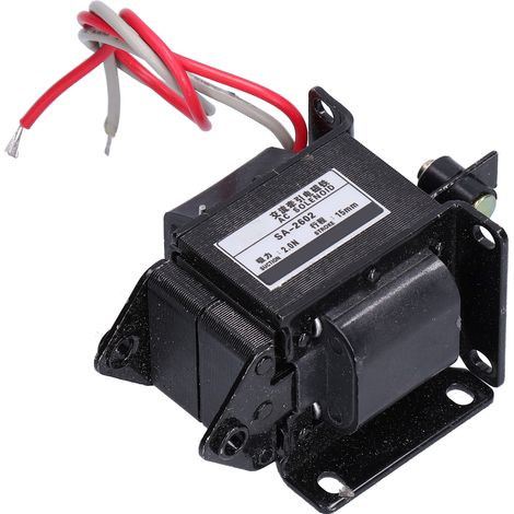 Électroaimant de traction BERM, force d'aspiration 2,0 N, course 15 mm, SA-2602, 220 V CA