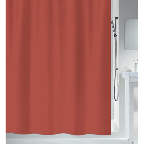 Rideau de Douche Polyester Primo 120x200cm Terracotta (1/4)