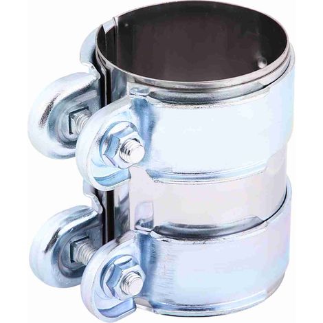 Anillo de conexión para tubo de escape de acero inoxidable de 2,5 pulgadas con tornillos. (1/4)