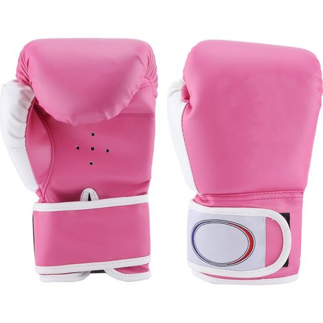1 Paire de Gants de Boxe Enfant Rose pour Entraînement au Sac de Frappe et Sparring - Fille et Garçon (1/5)