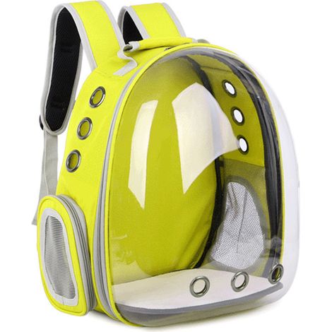 Bolsa de transporte portátil transparente para mascotas (gatos y perros) para ir de compras y hacer senderismo.