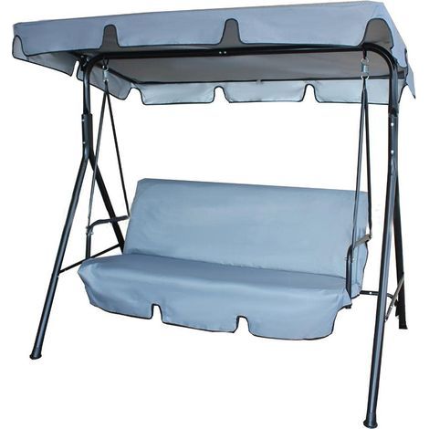 Waterproof ruffled cover for outdoor hammock and swing, 142 x 120 x 18 cm (1/5)