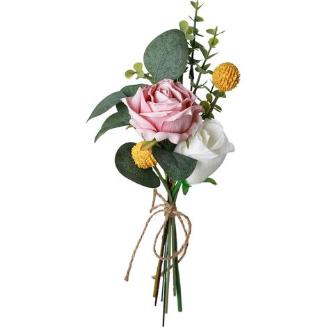 Bouquet de mariée artificiel Thème forêt Décoration florale intérieure Faux fleurs élégantes pour cérémonie et maison style rustique chic (1/5)