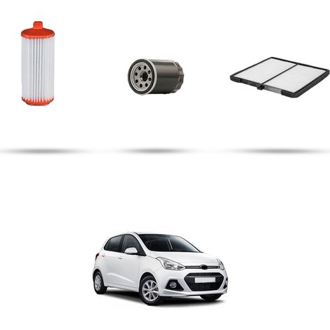 Kit tagliando 3 filtri compatibile con Hyundai i10 II 1.0 49KW dal 2013