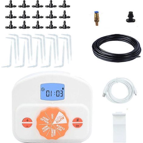 Minuteur d'arrosage goutte à goutte pour jardin intelligent, arroseur automatique, tuyau d'arrosage, robinet, Tim-3-
