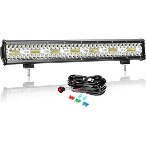 50 cm 420W Barre LED 4x4 Con Câblage, Spot et Inondation Rampe LED 12V 24V Étanche Bar a LED Feux Phare de Travail LED Projecteur LED pour SUV Voiture Camion Tracteur Quad Véhicule Bateau (1/5)
