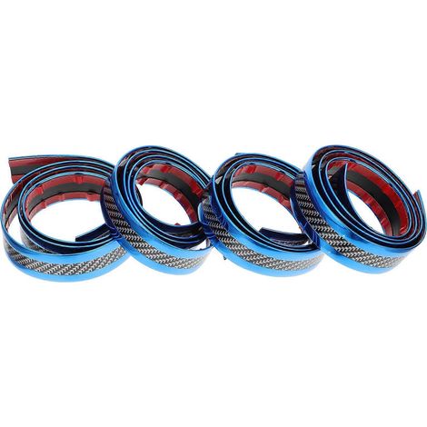 Bande de protection en caoutchouc pour seuil de porte de voiture, compatible avec les rayures, 4 rouleaux d'autocollants pour voiture (1/5)