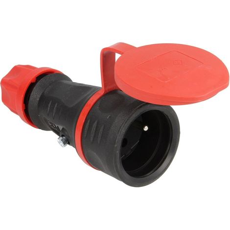 Prise de sécurité PCE Top Taurus couvercle IP44 caoutchouc UTE
