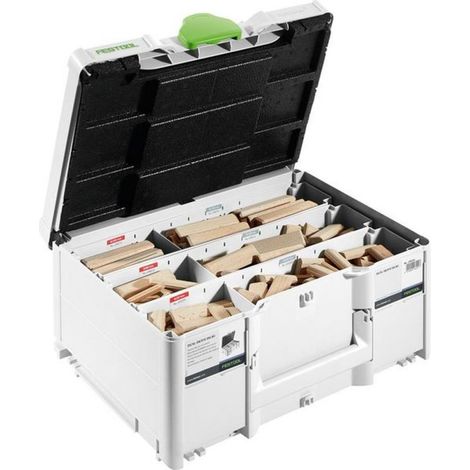Festool – Tenons DOMINO XL en hêtre pour assemblage précis – Assortiment 8x50, 8x80, 10x50 – Système DOMINO – 576791 (1/10)