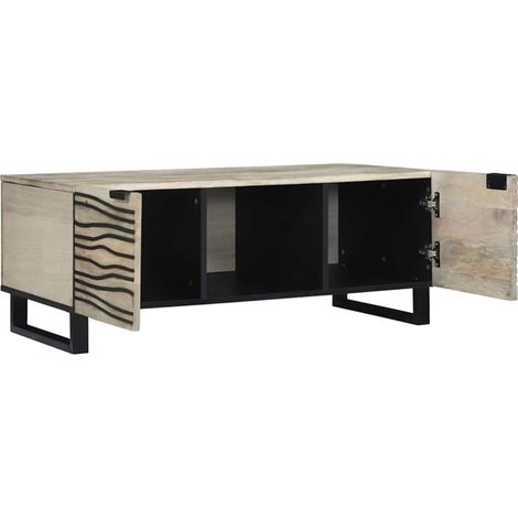 Maison Exclusive - Couchtisch Weiß 100 x 54 x 40 cm Holzwerkstoff
