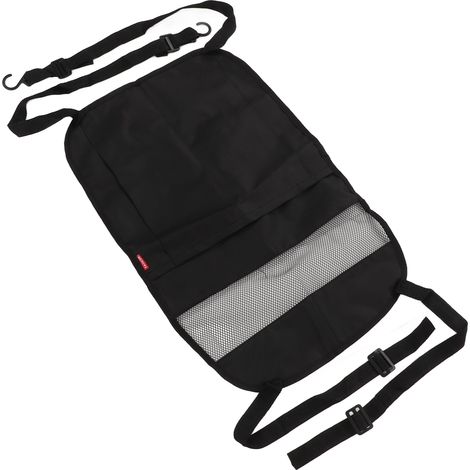 Universelles Aufbewahrungsnetz für Autositze aus Oxford-Gewebe, 59 x 39 cm, schwarze Organizer-Tasche mit Netz für das Auto