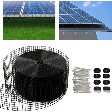 100ft Solar Panel Wire Mesh Roll & clip kit - Pigeon Bird Proofing Guard kit