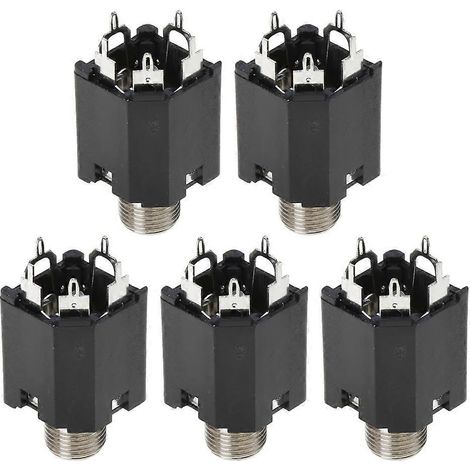 Connecteur Audio Prise Micro 5 Broches - Interface Microphone avec Câble - Lot de 5 Pièces (1/4)