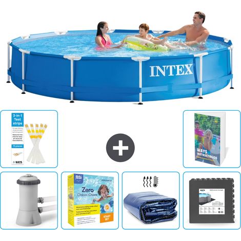 Frame Pool Rund - 366x76 cm - 7-teilig S285
