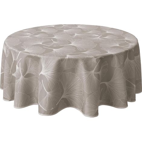 Nappe résistante à l'eau, à l'huile et aux taches, facile d'entretien, adaptée à un usage domestique et restaurant - ronde, 160 cm, adaptée aux tables de 100 cm (1/3)