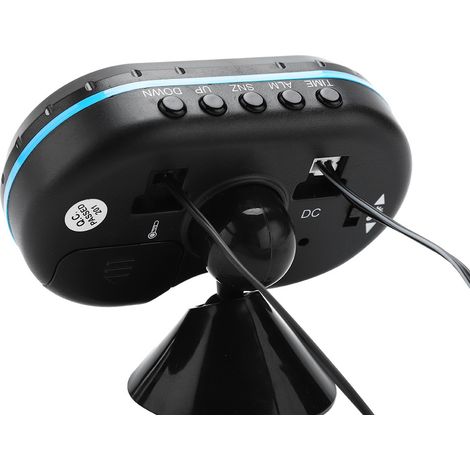 Thermomètre, voltmètre, horloge et alarme numériques pour voiture avec affichage LED 12 V (1/5)