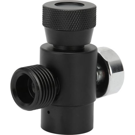 Adaptateur de remplissage de bouteille de CO2 CGA320 // Manomètre TR21-4 ASA 3000 psi Noir (1/5)