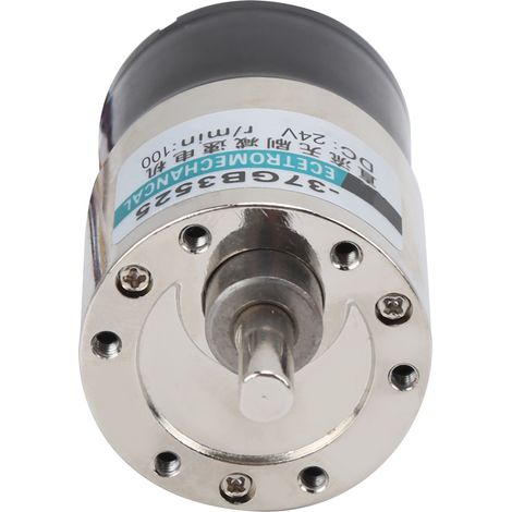 Moteur sans balais avec réducteur de vitesse à fixation CW/CCW 24 V CC pour machine-outil CNC XD-37GB3525 100 tr/min (1/5)