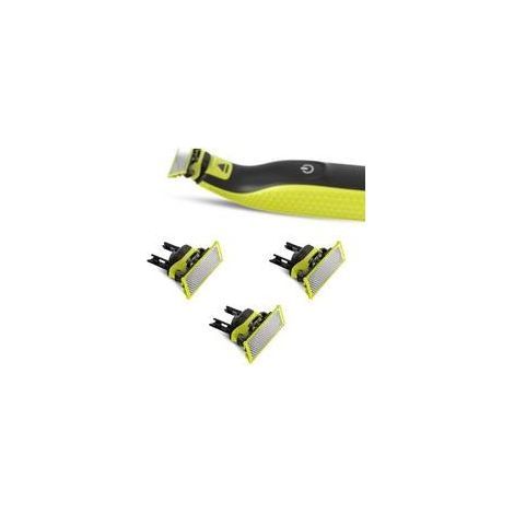 Lames de rechange en T pour rasoirs Philips OneBlade, pour tondeuses électriques à lame unique (lot de 3) (1/3)