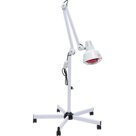 Floor Standing Infrared Physio Lamp 275W Heat Therapy Red Light Lamp with Adjustable Height Flexible Arm for Home Clinic Pain Relief Localized Heating Blood Circulation Improvement (1/5)