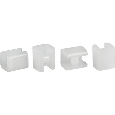 Swiss Aqua Technologies Juego de 4 pies de repuesto para taburete de ducha independiente de plástico, transparente (NDSATSTOLPLASTT)