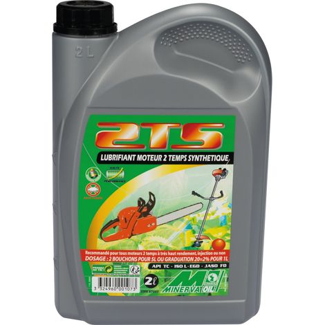 Synthetisches 2-Takt-Motoröl Schmiermittel Kanister 2 Liter - Minerva Oil