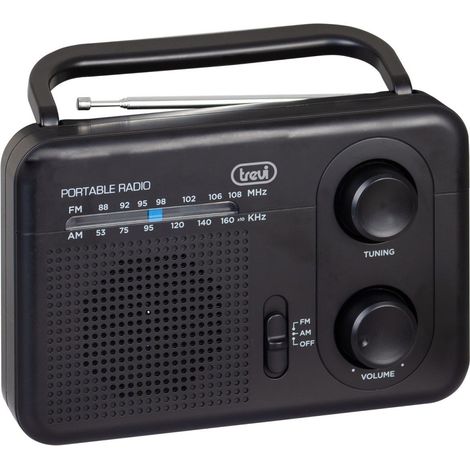 Radio Analógico Portátil TREVI AU09515115   AM, FM, a CC/Batería