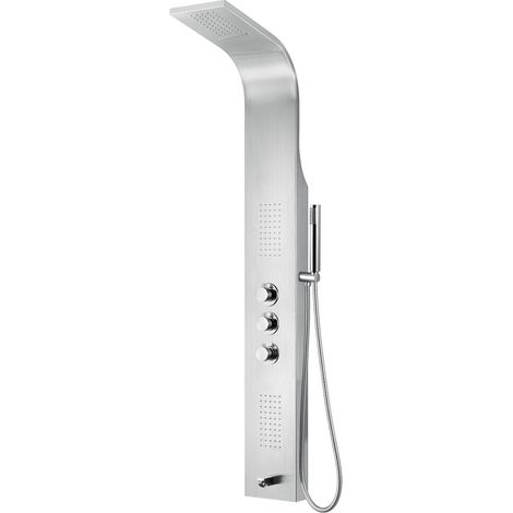 Aloni Duschpaneel mit Thermostat Duschsäule 5 Funktionen Regendusche Duschsystem mit Armatur Dusche Komplett Chrom (1/5)