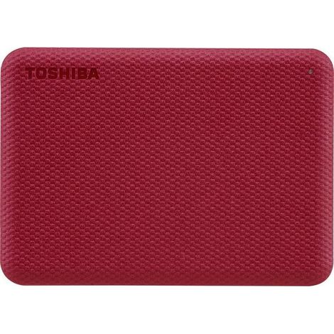 Disque dur externe - TOSHIBA - Canvio Advance - 2 To - Rouge